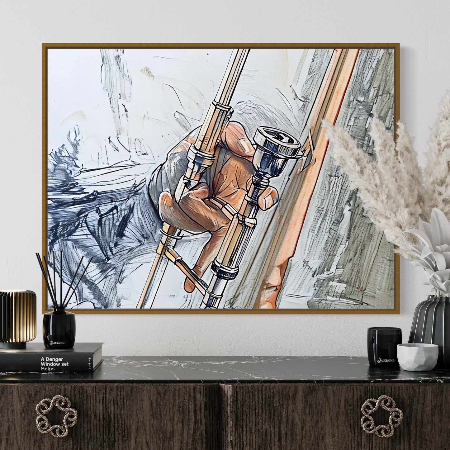 Abstract Musician Illustration Digital Download