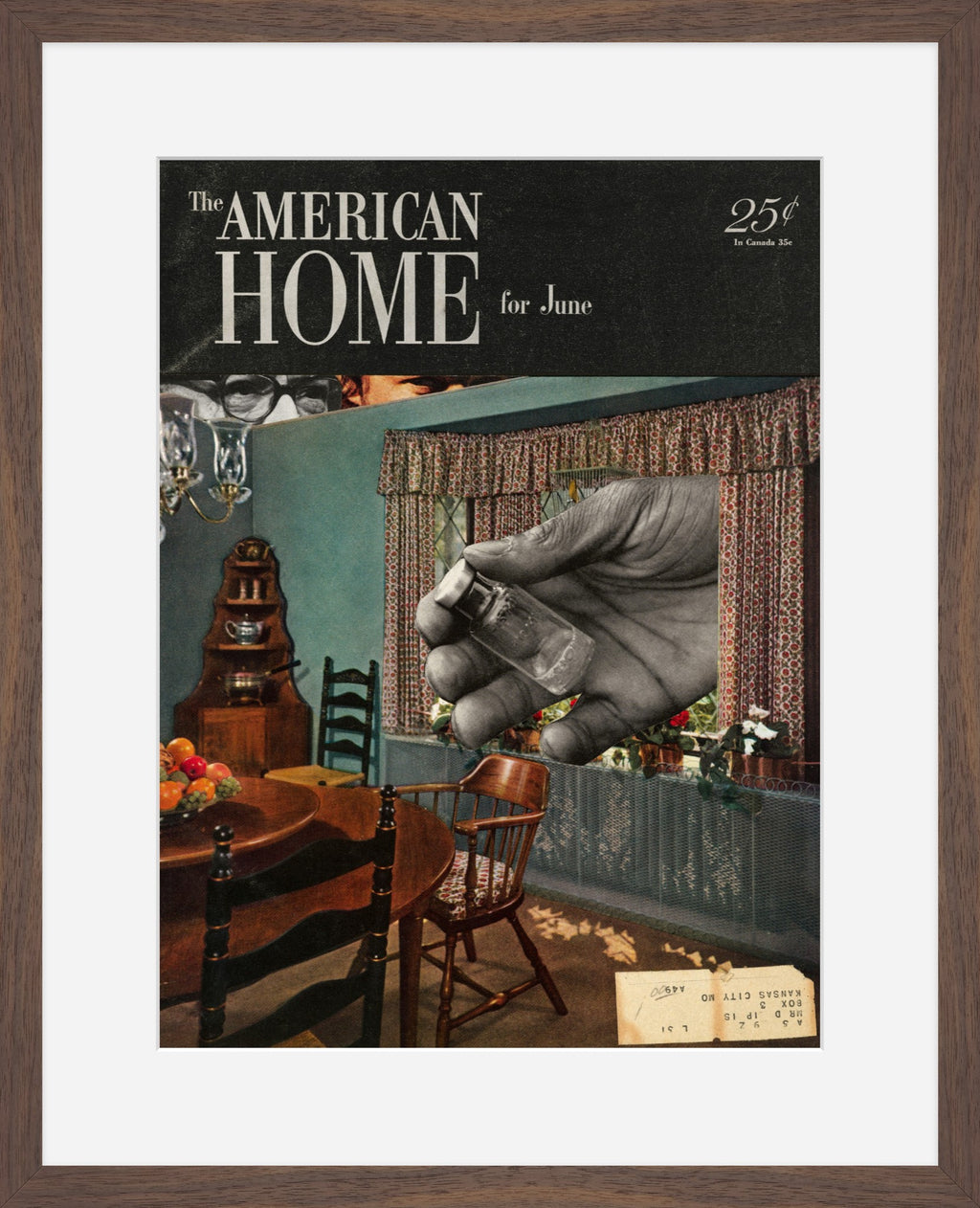The American Home Collage Fine Art Print