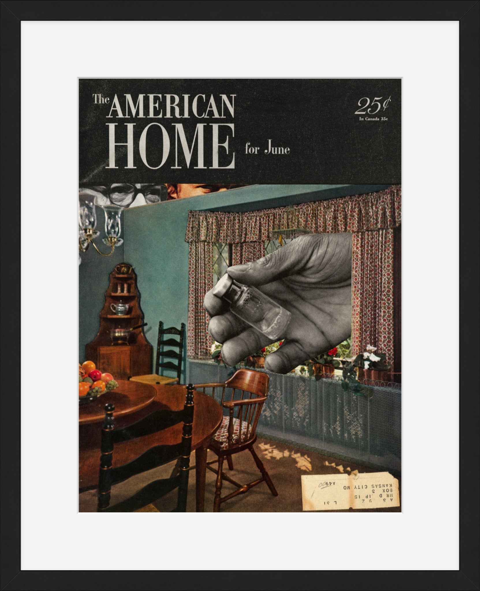 The American Home Collage Fine Art Print