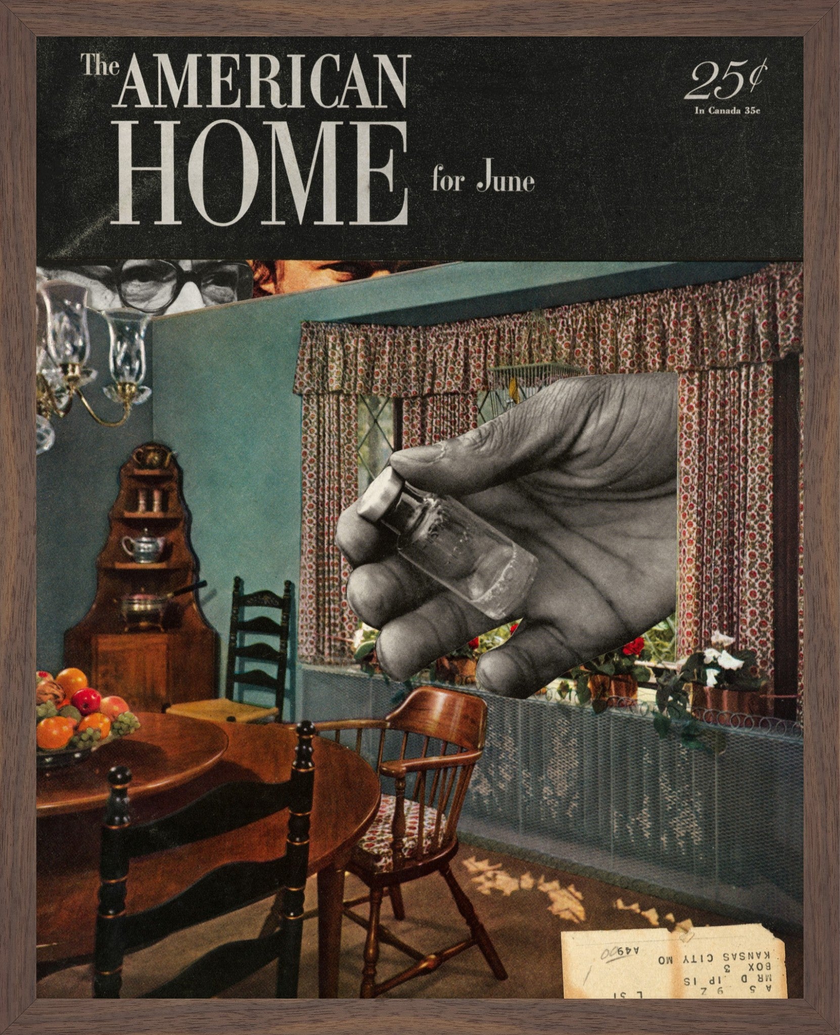 The American Home Collage Fine Art Print