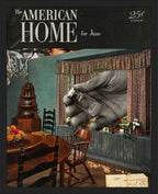 The American Home Collage Fine Art Print