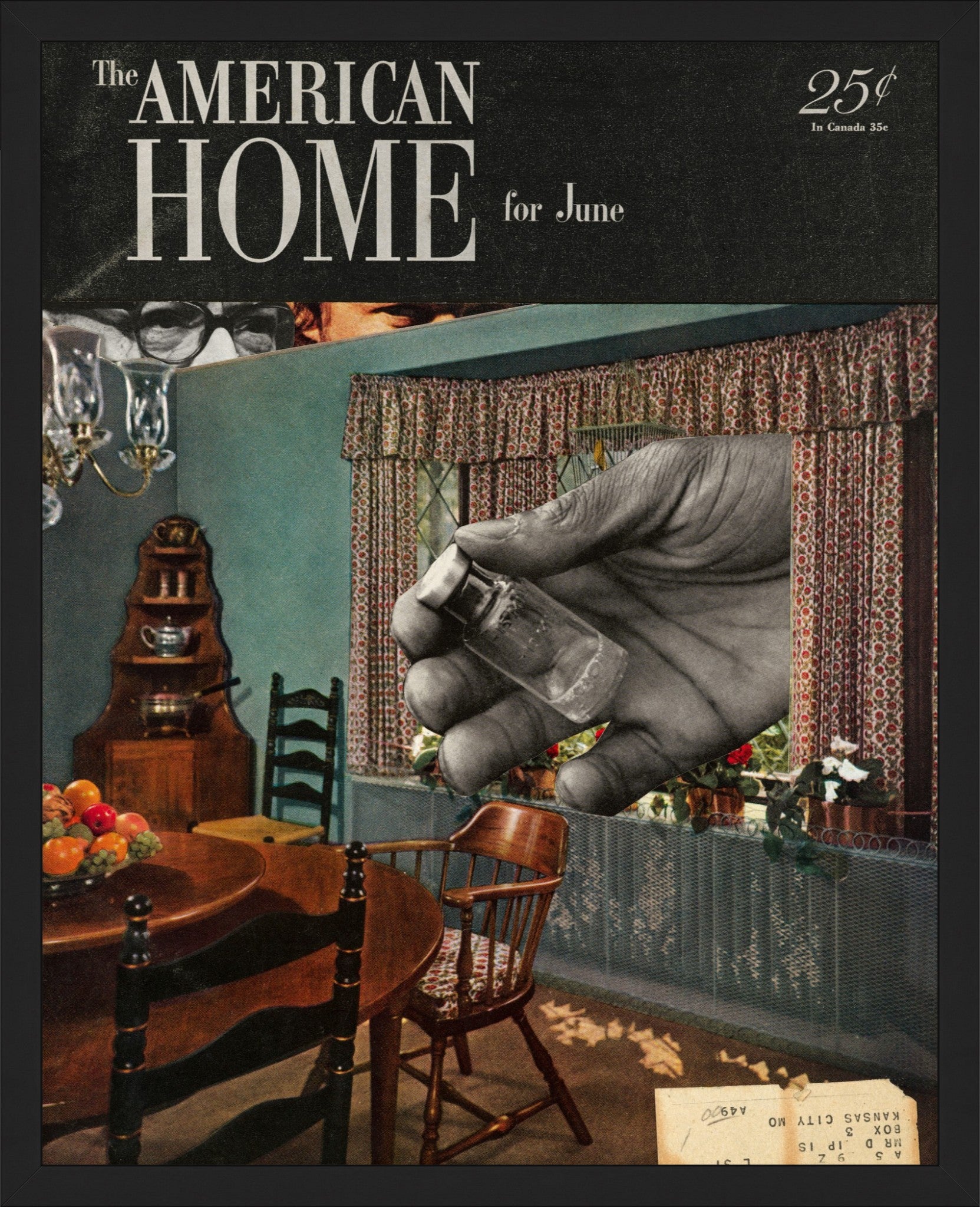 The American Home Collage Fine Art Print