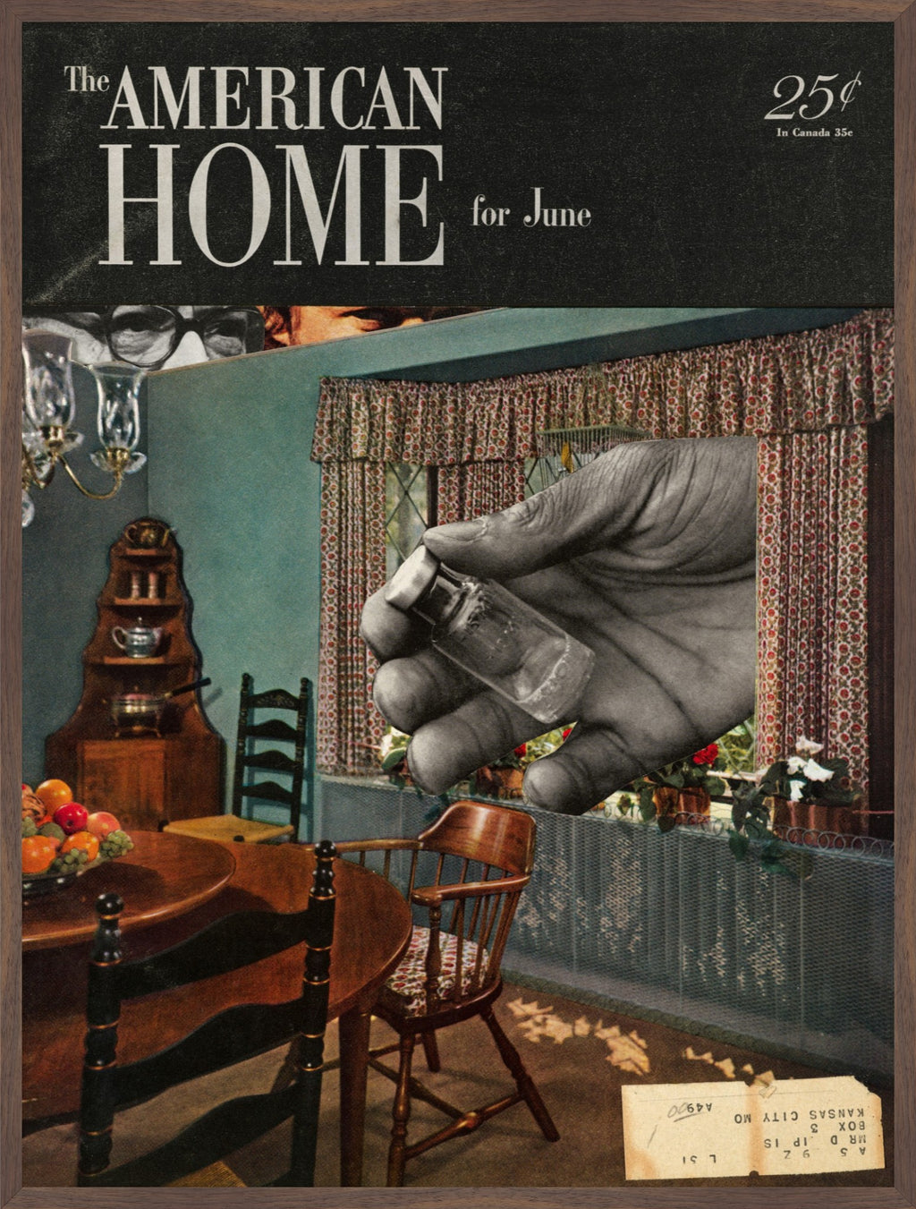 The American Home Collage Fine Art Print