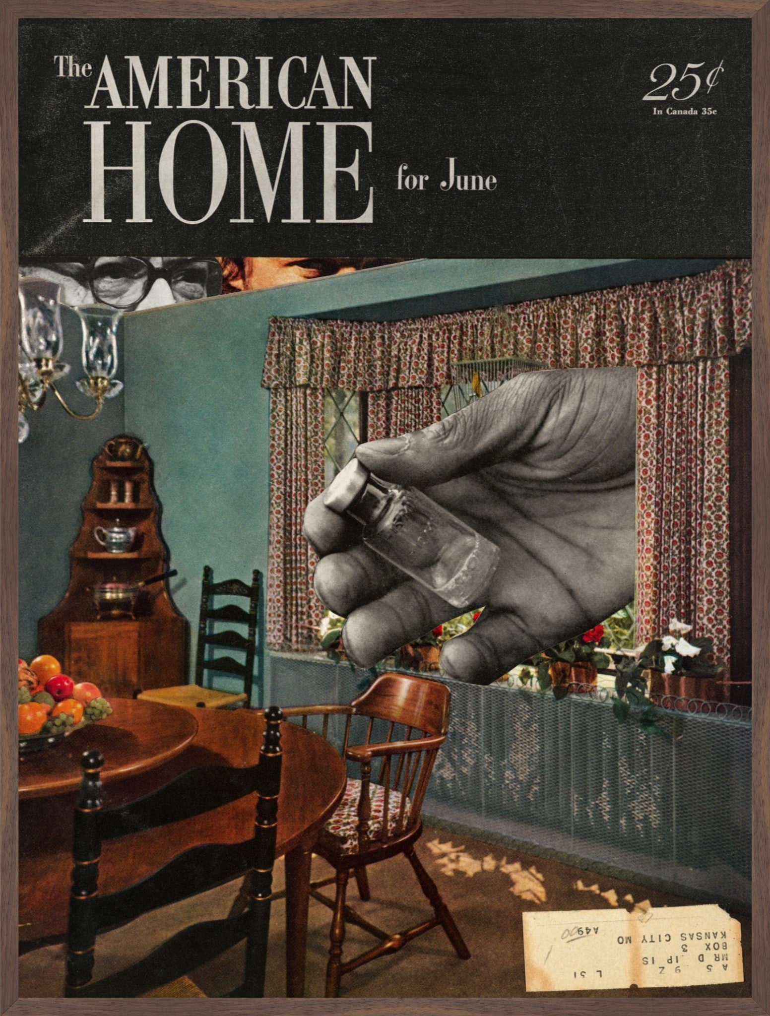 The American Home Collage Fine Art Print
