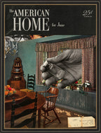 The American Home Collage Fine Art Print