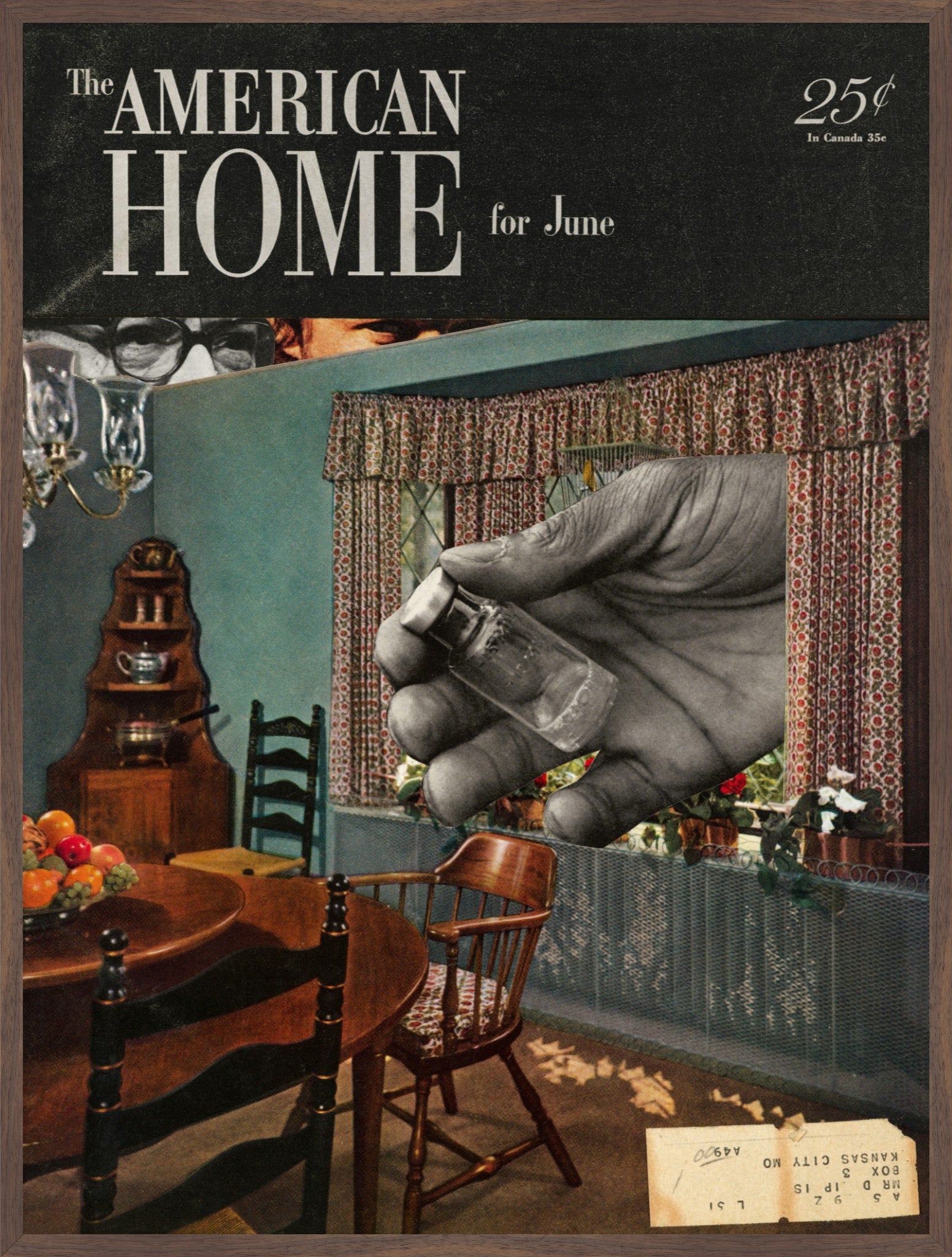 The American Home Collage Fine Art Print