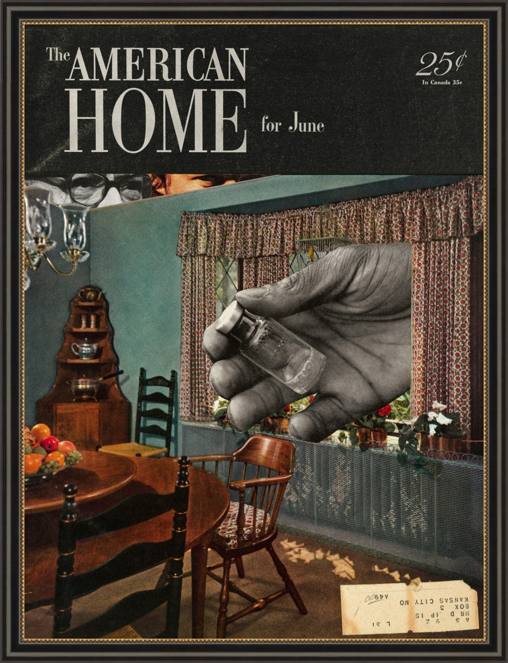 The American Home Collage Fine Art Print