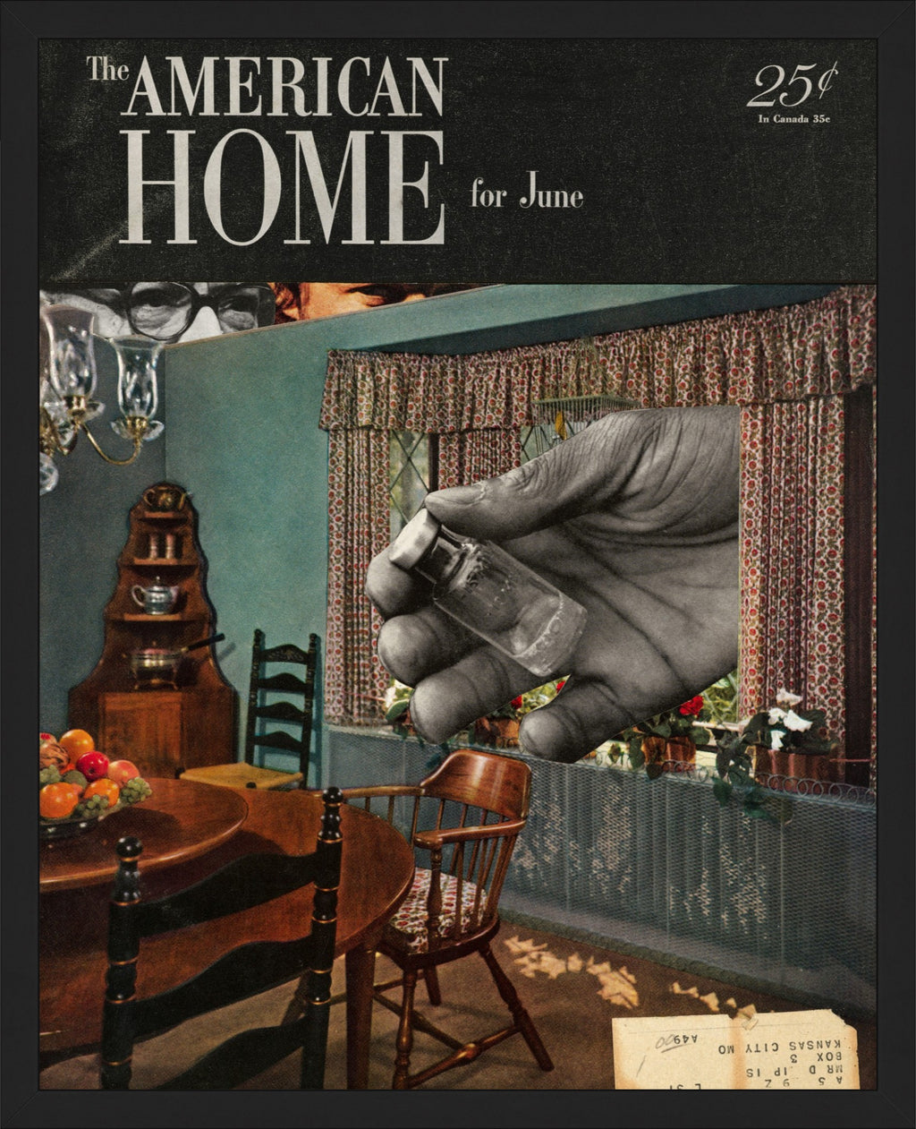 The American Home Collage Fine Art Print