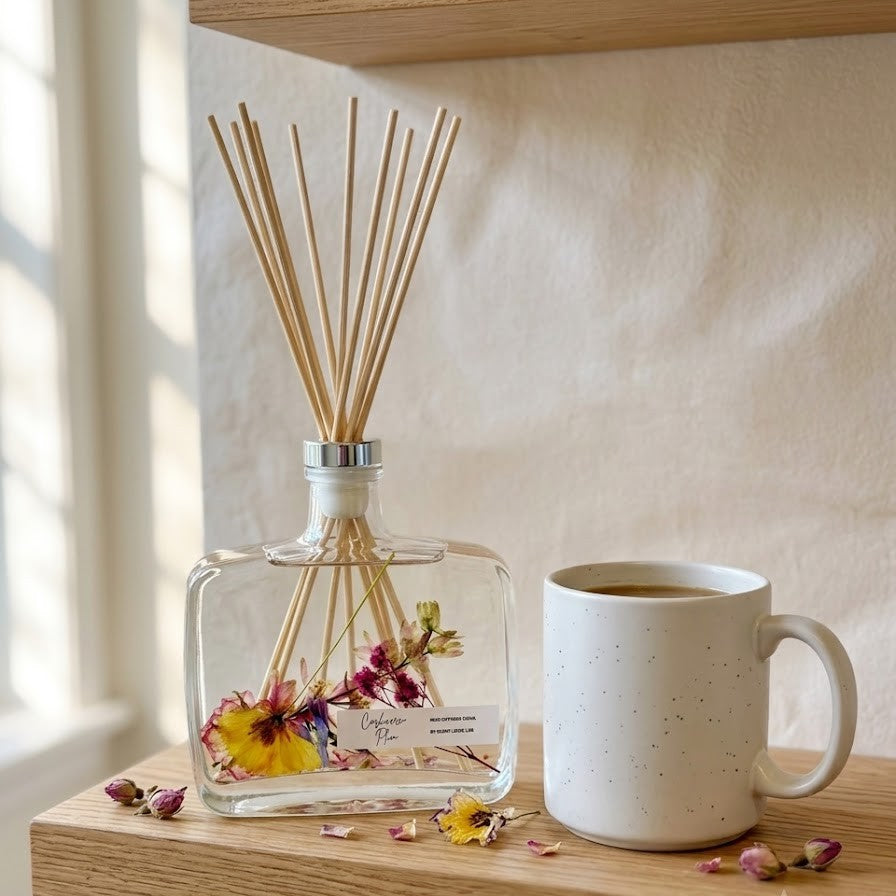 Handmade Botanical Reed Diffuser 12 OZ - Premium Aromatherapy Decor-0