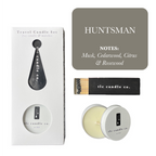 Huntsman Travel Candle | Musk, Cedarwood & Rosewood Soy Candle | Masculine Woodland Candle with Matches