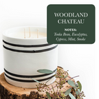 Luxury 3-Wick Soy Candle in Reusable Cement Vessel | Large Handmade Candle | 120 Hour Burn Time