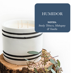 Luxury 3-Wick Soy Candle in Reusable Cement Vessel | Large Handmade Candle | 120 Hour Burn Time