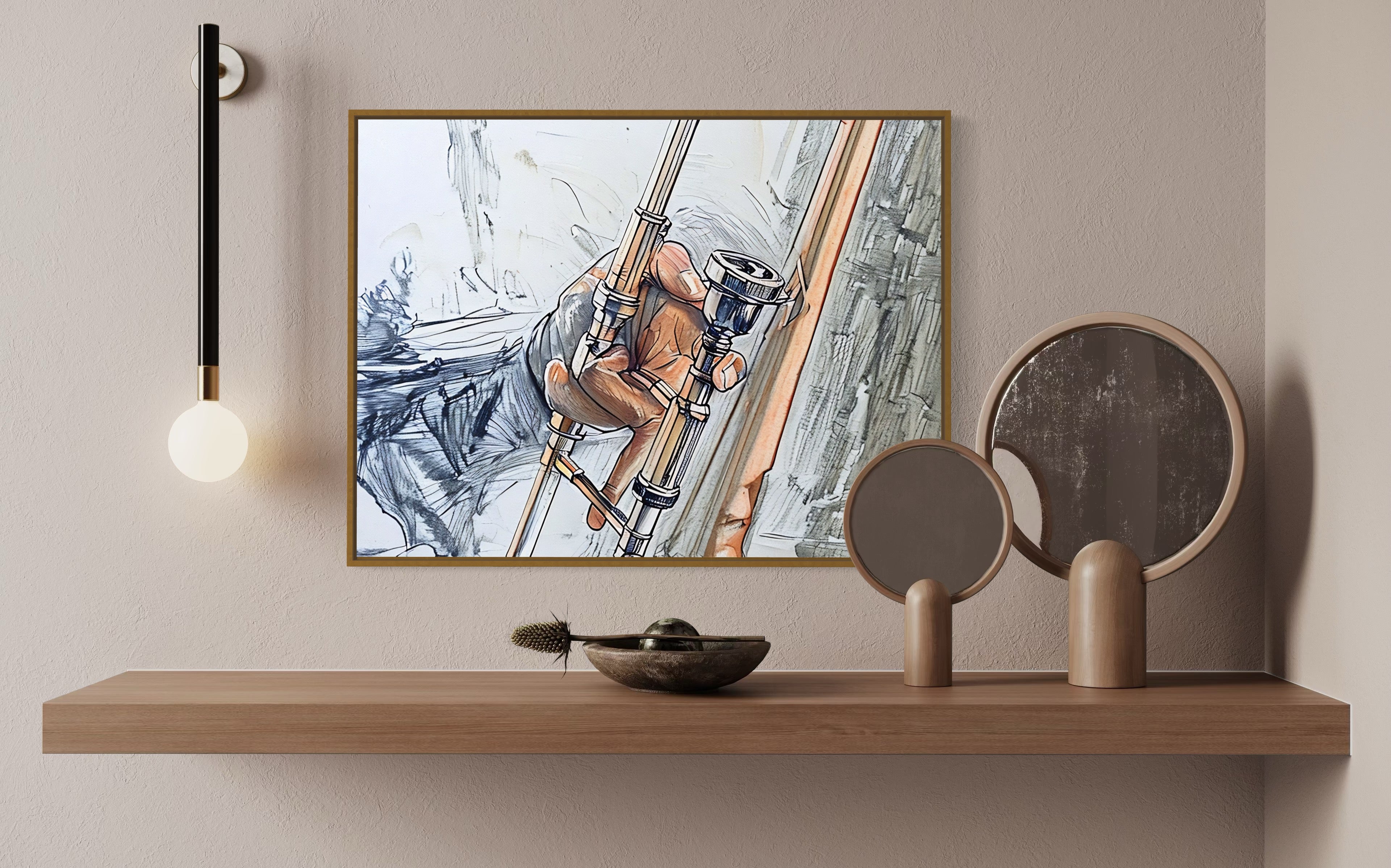 Abstract Musician Illustration Digital Download