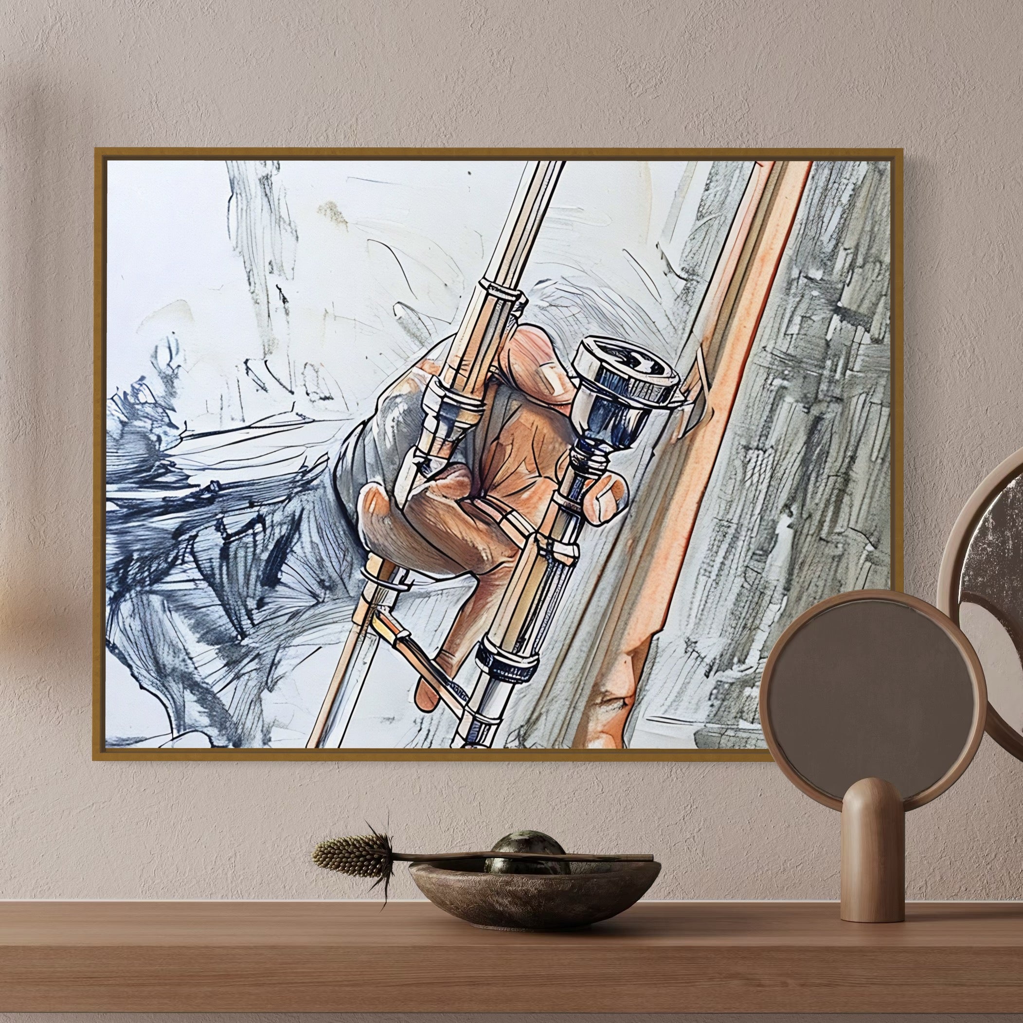 Abstract Musician Illustration Digital Download