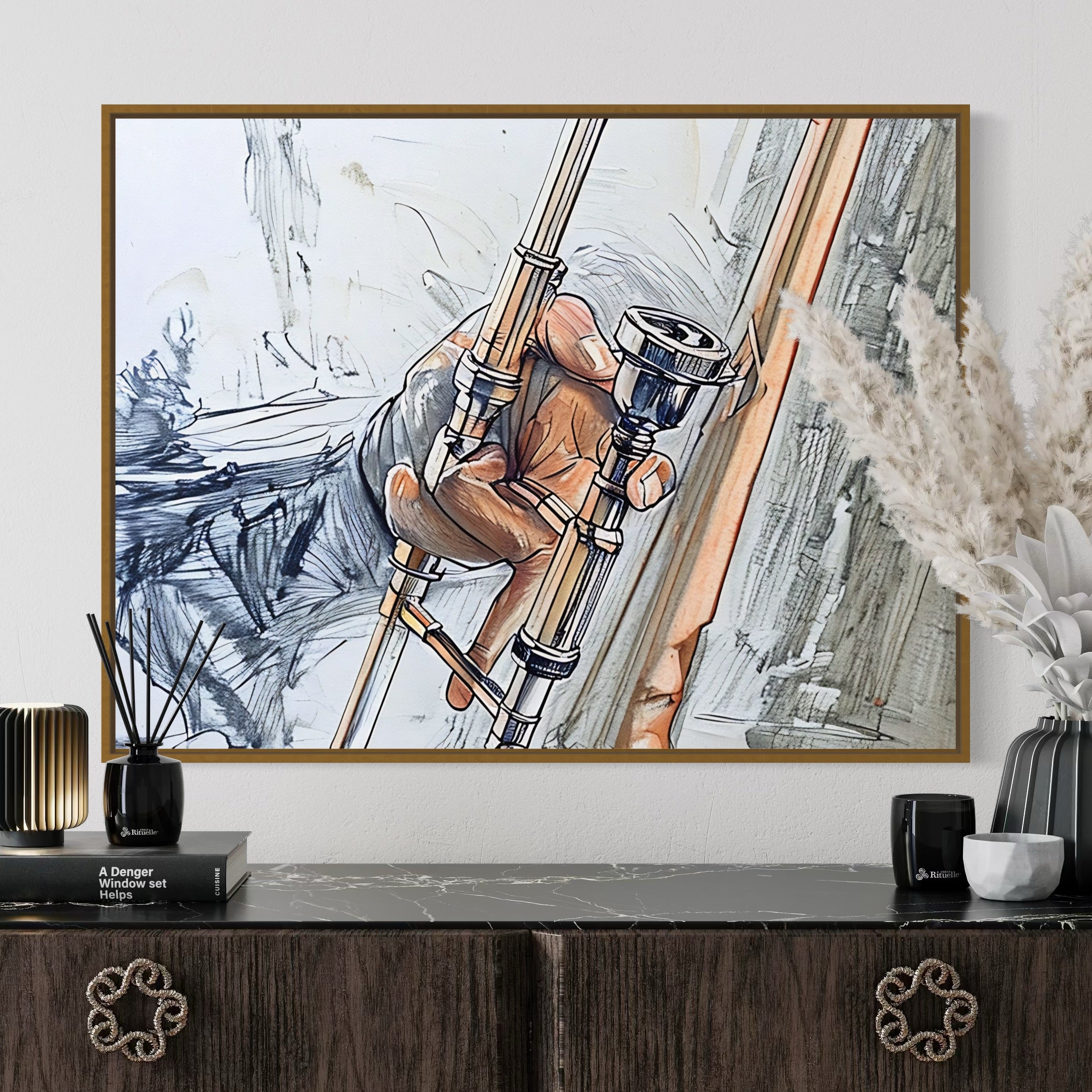 Abstract Musician Illustration Digital Download