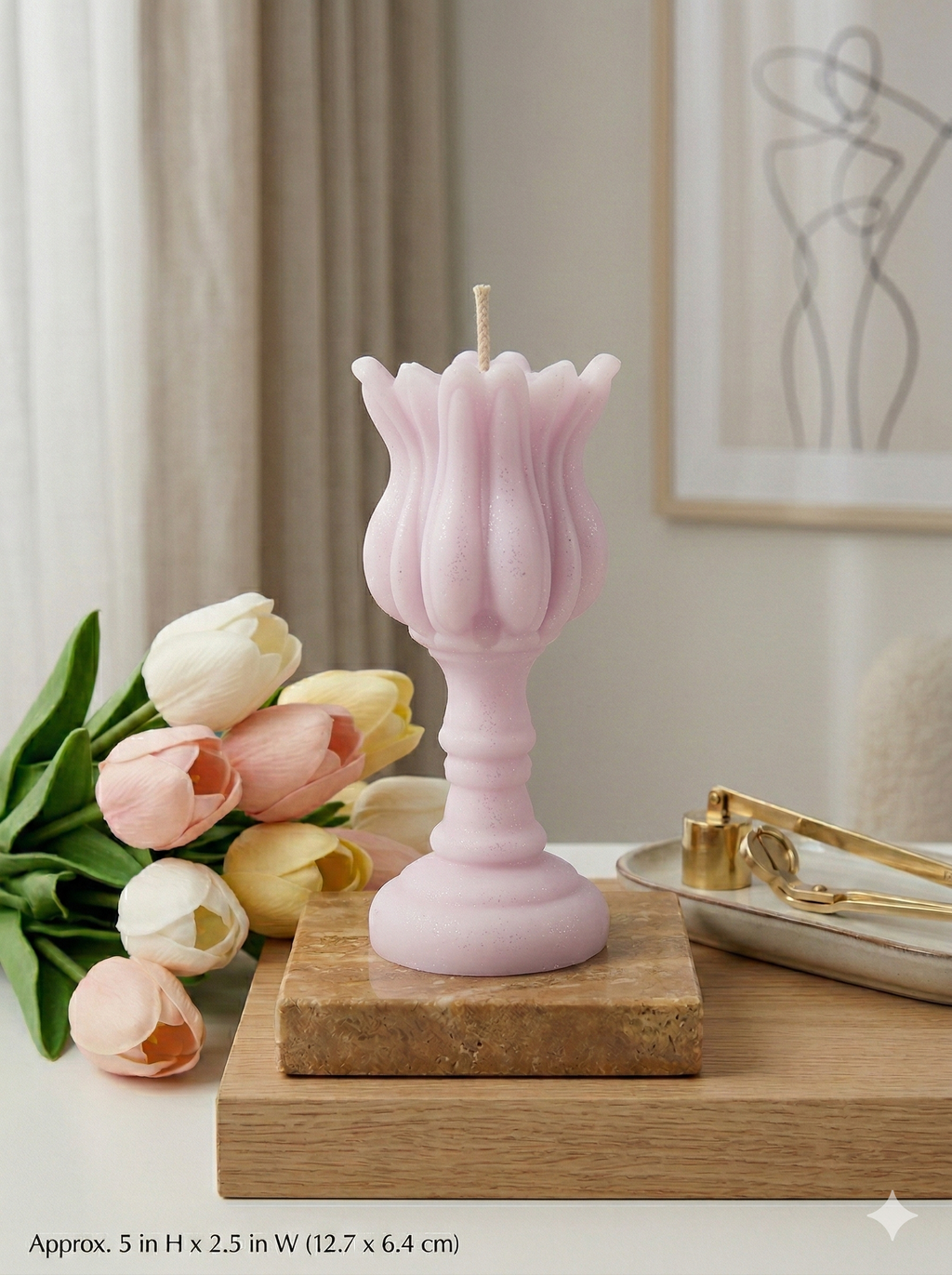 Tulip Candle | Chic Home Decor-2
