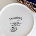 Floral Lace Blue Dinnerware  10 Piece Set