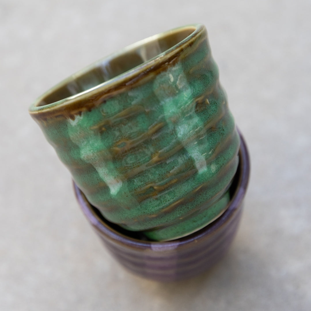 Baifu Hand-Painted Japanese Tea Cup Set