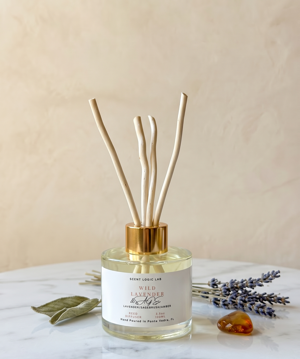 Wild Lavender Reed Diffuser – 100ml & 200ml | Hand-Poured Aroma for Home or Office-3