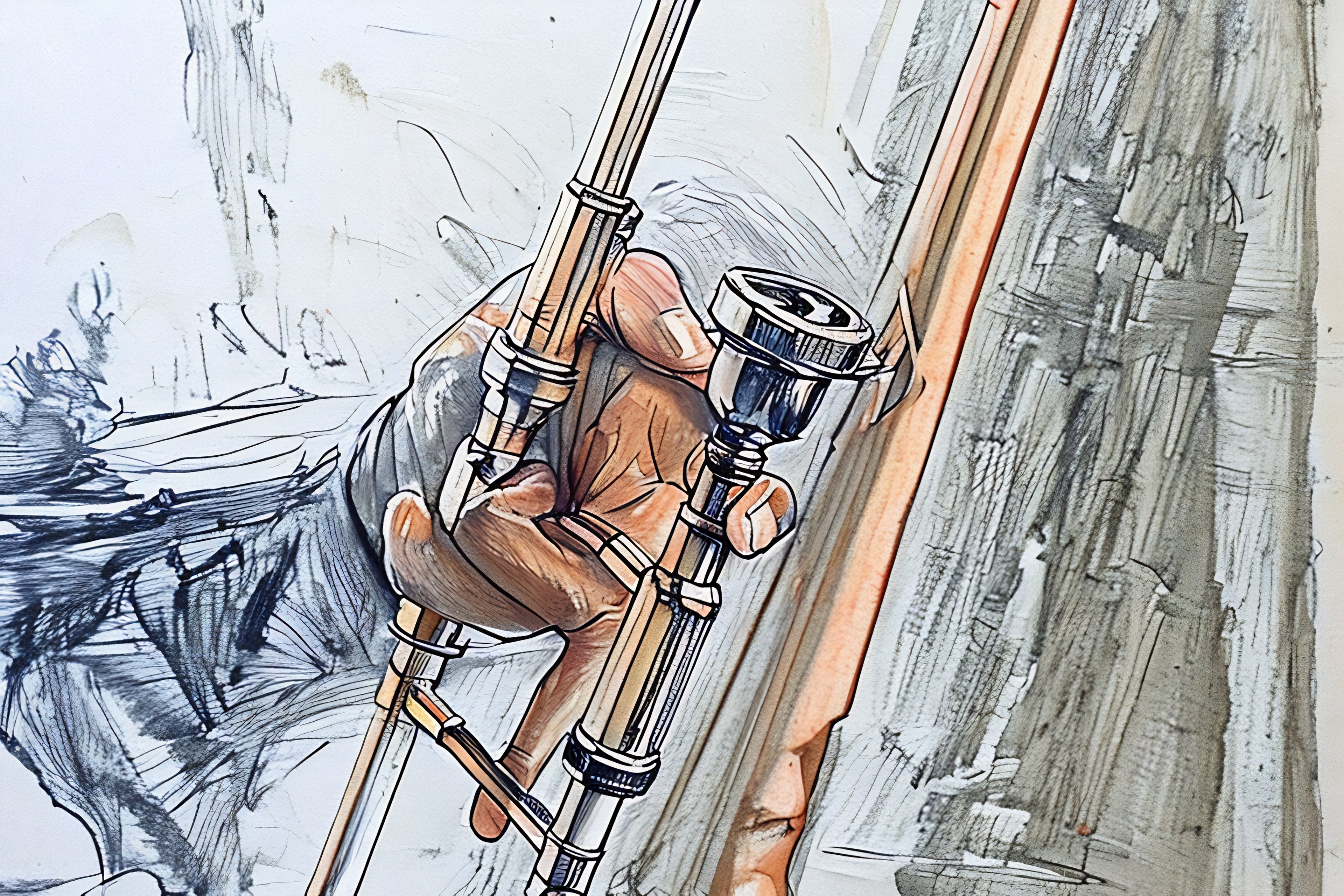 Abstract Musician Illustration Digital Download