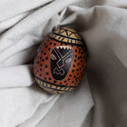 Kenya Hand Etched & Painted Soapstone Egg