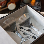 Franmara Vintage Martini Travel Bar Set with Locking Velvet Case – Stainless Steel Martini Kit