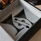 Franmara Vintage Martini Travel Bar Set with Locking Velvet Case – Stainless Steel Martini Kit