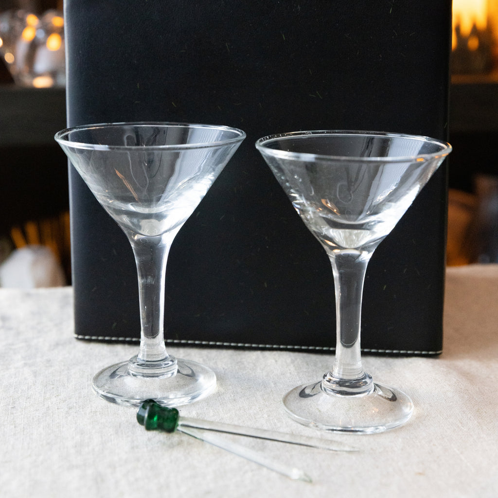 Franmara Vintage Martini Travel Bar Set with Locking Velvet Case – Stainless Steel Martini Kit