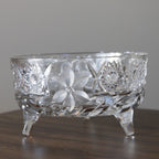 American Brilliant Period Cut Glass 3 Legged Bowl 1886-1915
