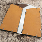 Antique 3-Panel Beveled Vanity Mirror | Frameless Tri-Fold (Late 1800s–1920s)