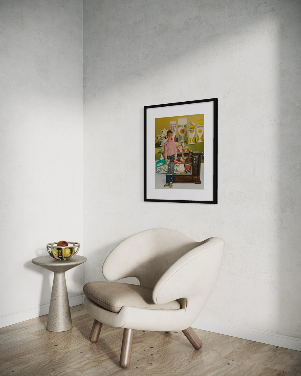 What's On TV Framed Fine Art Collage Print