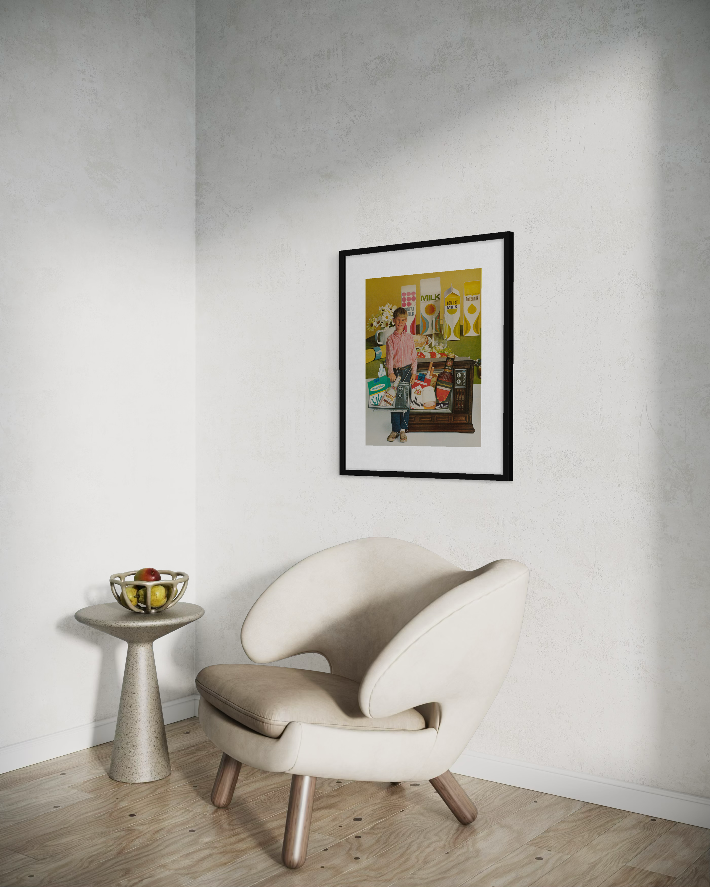 What's On TV Framed Fine Art Collage Print