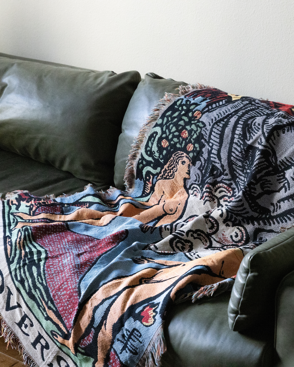 The Lovers Throw Blanket or Wall Hanging, 5x3 foot