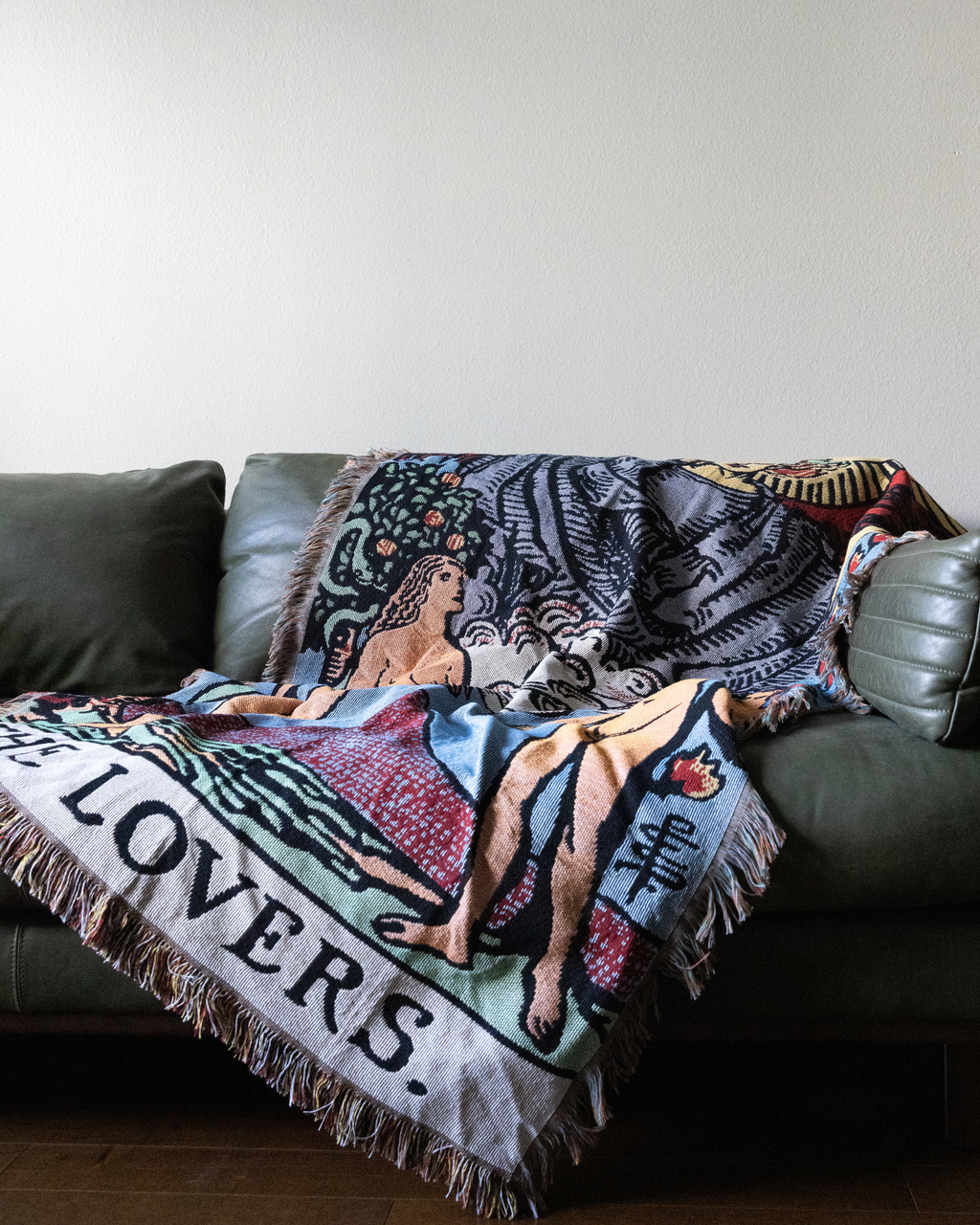 The Lovers Throw Blanket or Wall Hanging, 5x3 foot