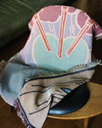 Three of Swords Throw Blanket or Wall Hanging, 5x3 foot