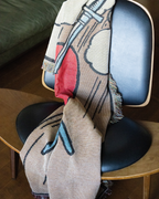 Three of Swords Throw Blanket or Wall Hanging, 5x3 foot