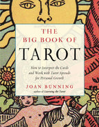 Book cover of 'The Big Book of Tarot' with colorful illustrations and text.