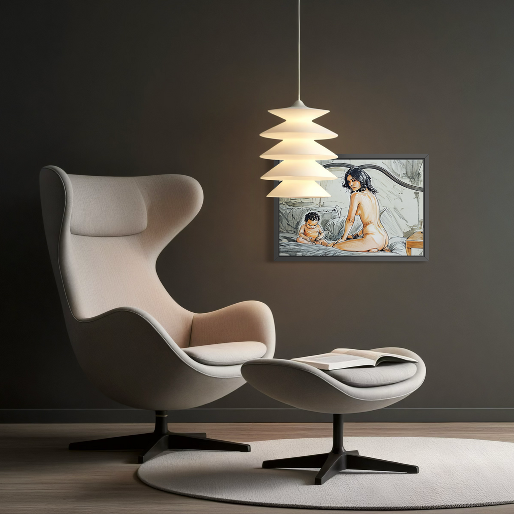 To Sleep Mother Fine Art Framed Print 16 x 24