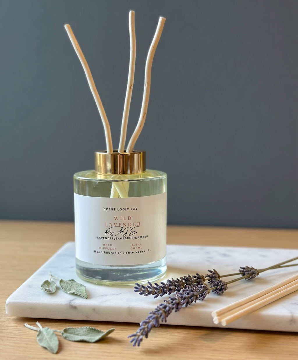 Wild Lavender Reed Diffuser – 100ml & 200ml | Hand-Poured Aroma for Home or Office-1
