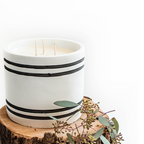 Huntsman Musk Candle | Luxury 3-Wick Soy Candle in Reusable Cement Vessel | Cedarwood, Citrus & Rosewood