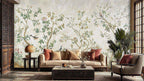 Chinoiserie Birds and Blossoming Branches Wall Mural-1