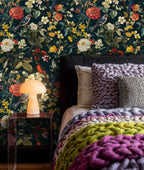 Botanical Birds and Blooms Wallpaper-3
