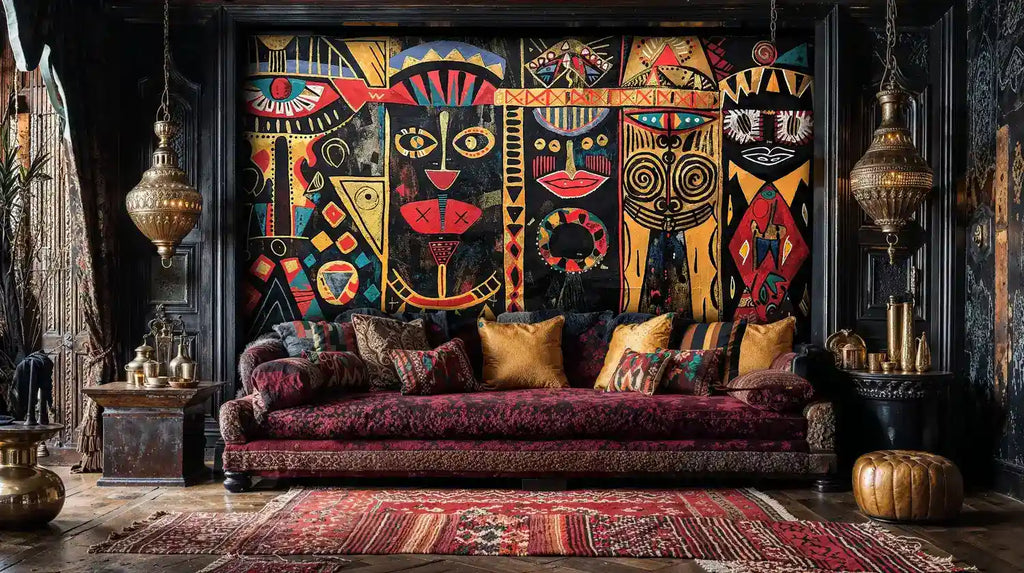 African Tribal Art Wall Mural-1