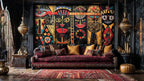 African Tribal Art Wall Mural-1