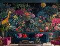 Mystical Jungle Safari Wall Mural-0