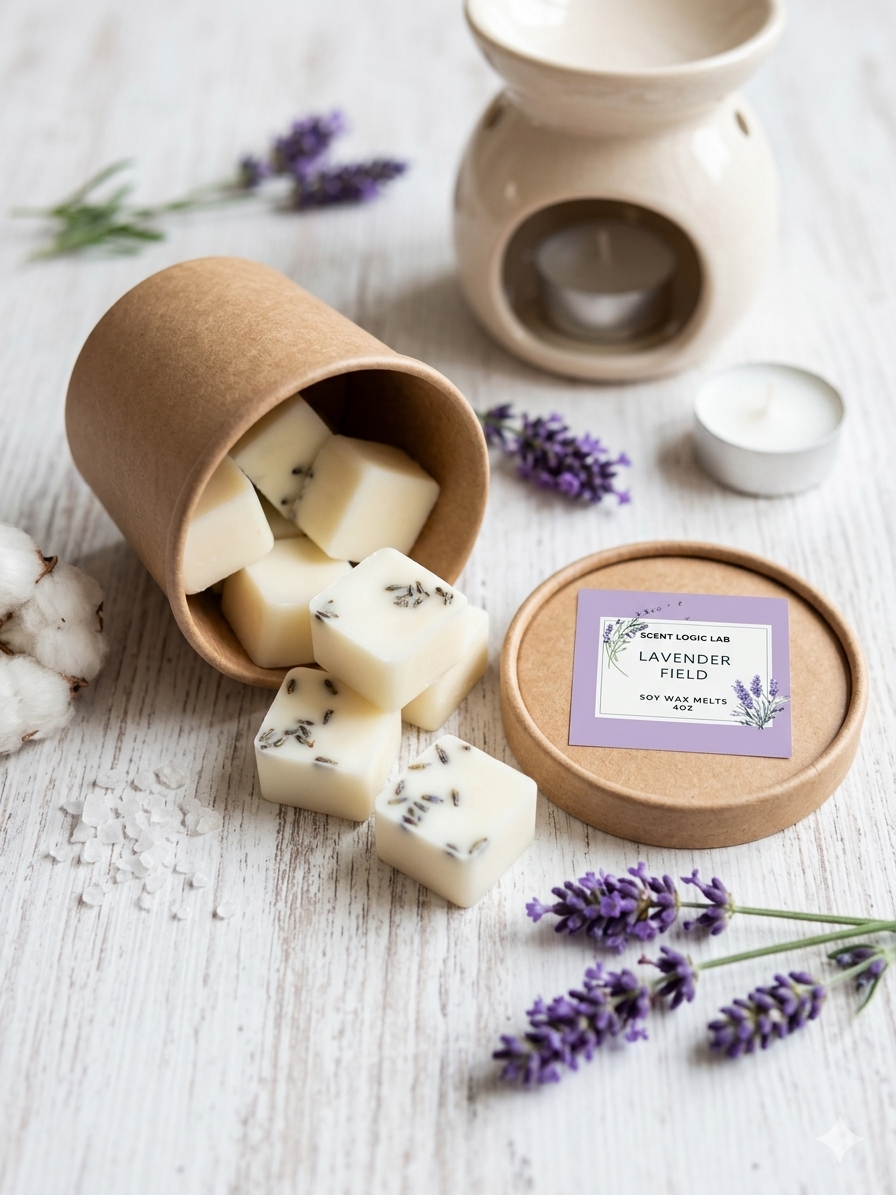 Lavender Bliss Wax Melt — 4 oz Premium Soy, Flame-Free Aromatherapy-2