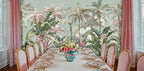 Tropical Palms and Lush Botanicals Wall Mural-4
