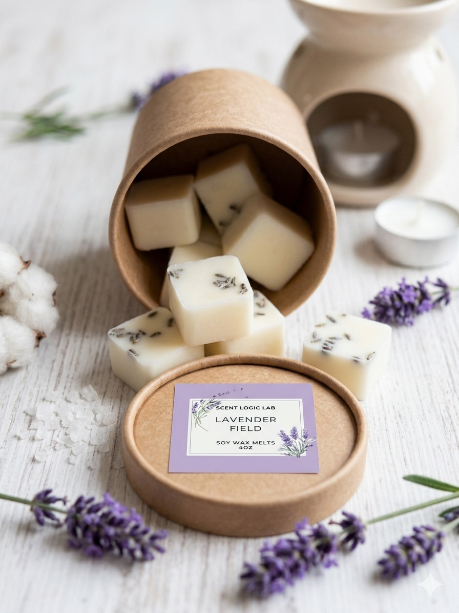 Lavender Bliss Wax Melt — 4 oz Premium Soy, Flame-Free Aromatherapy-1