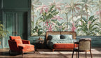 Tropical Palms and Lush Botanicals Wall Mural-0