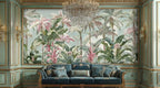 Tropical Palms and Lush Botanicals Wall Mural-2